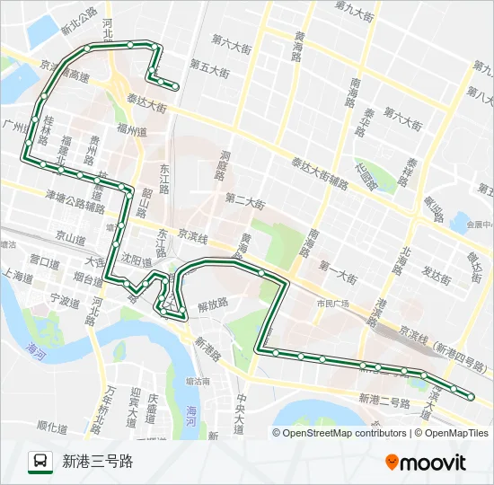 825路 Bus Line Map