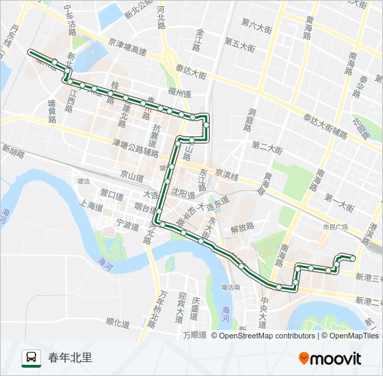 834路 bus Line Map