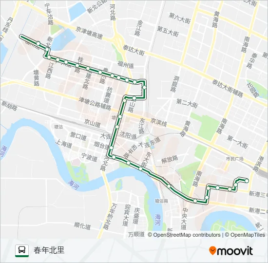 834路 Bus Line Map