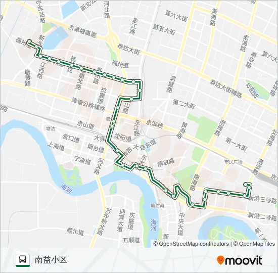 公交834路的线路图