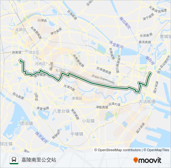 公交835路的线路图