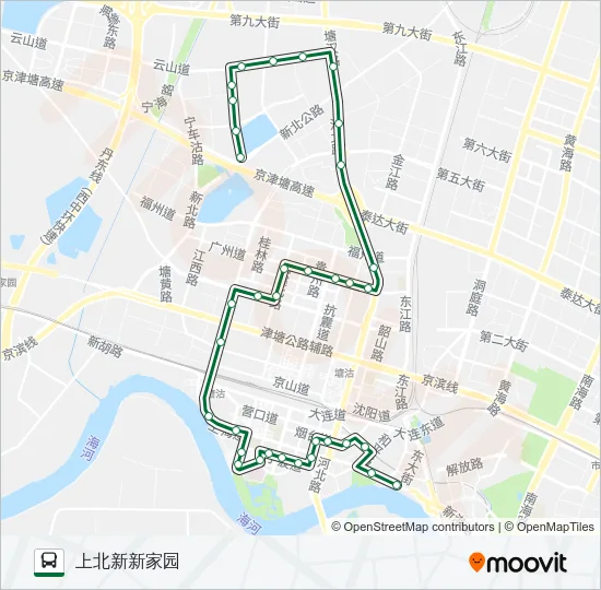 844路 Bus Line Map