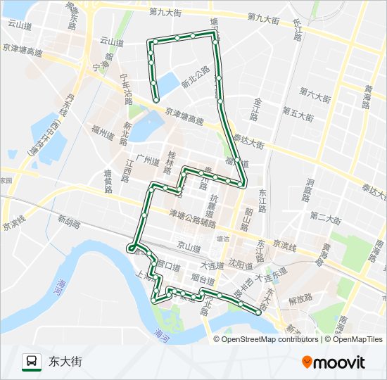 公交844路的线路图