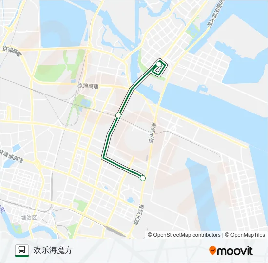 海魔方专线 Bus Line Map