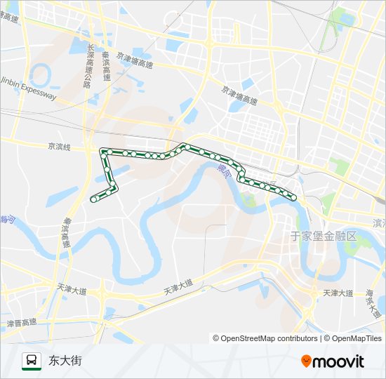 102路区间 bus Line Map