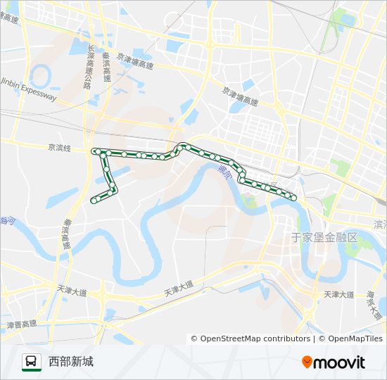 102路区间 bus Line Map