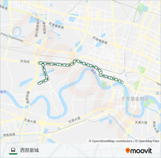 102路区间 Bus Line Map