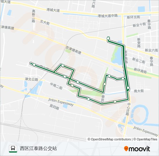 125路外环 bus Line Map