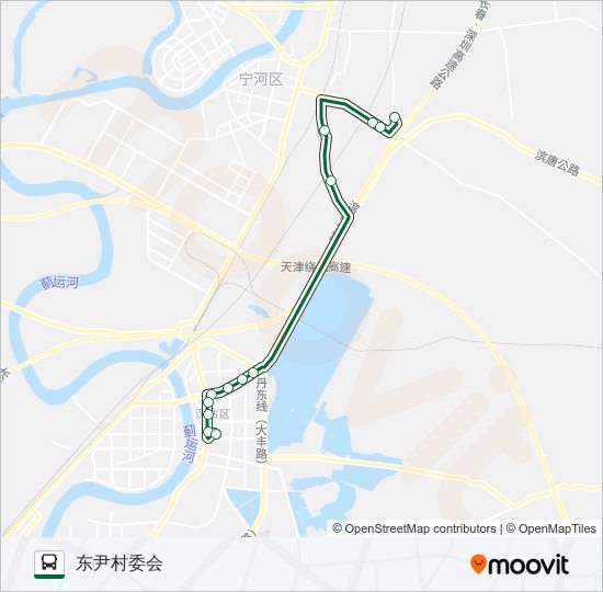 公交452区间路的线路图