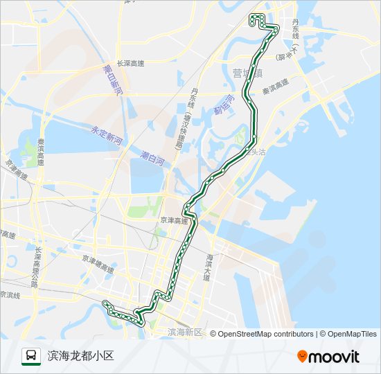 公交459支线路的线路图