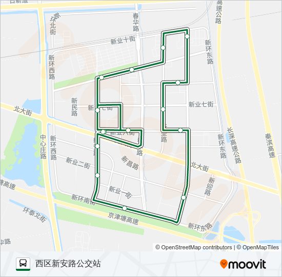 公交512外环路的线路图