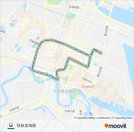 518路外环 Bus Line Map