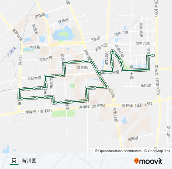 523路南环 bus Line Map