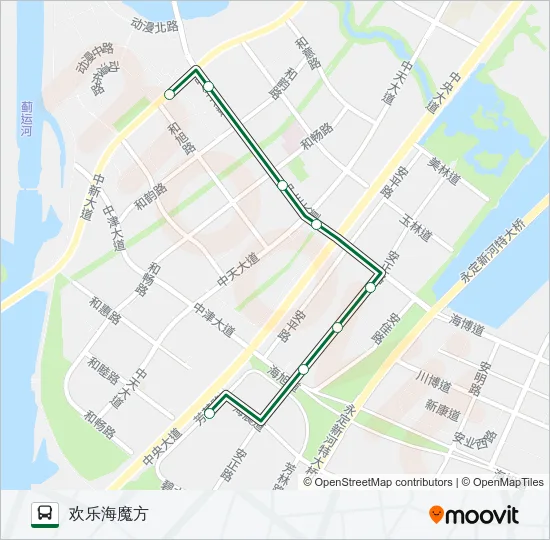 微循环班车线 Bus Line Map