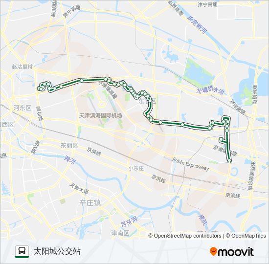 公交516西区线路的线路图