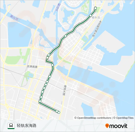 127路航母公园线 Bus Line Map