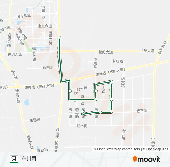 545路轻纺城专线 Bus Line Map
