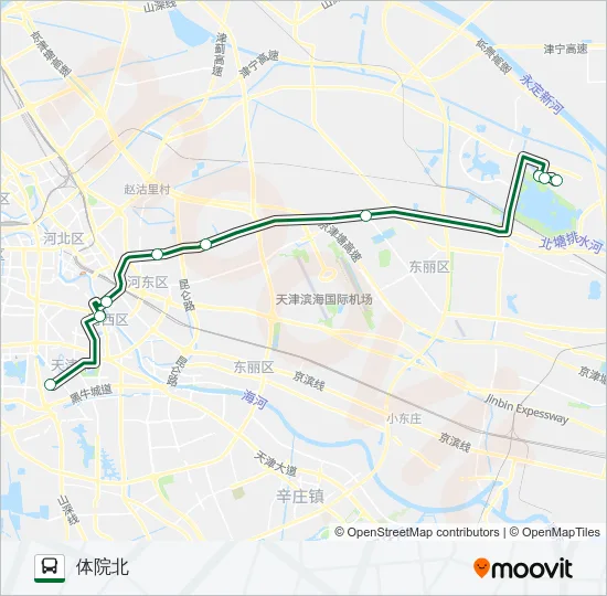 东丽湖社区巴士体北线 Bus Line Map