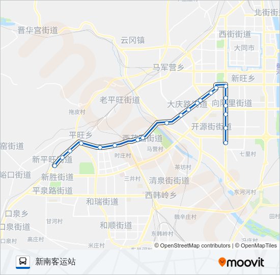 1路 Bus Line Map