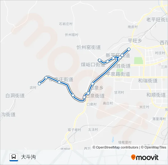 公交5路的线路图