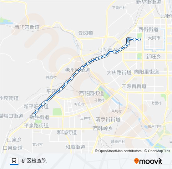 公交6路的线路图