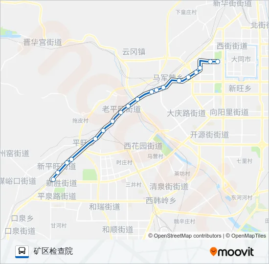 公交6路的线路图