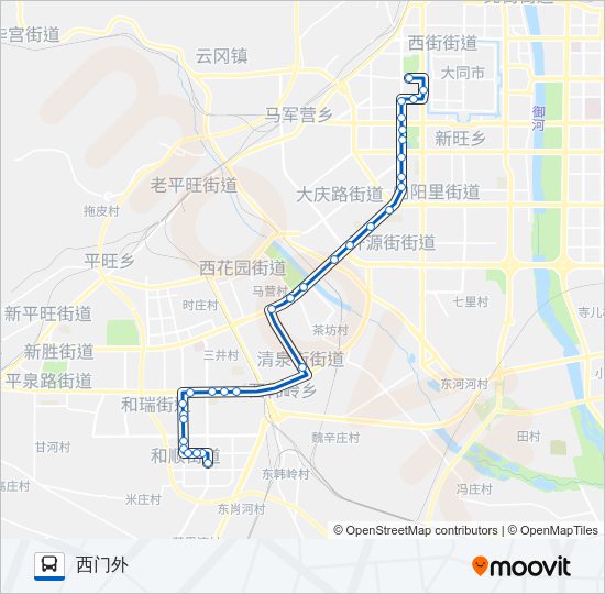 公交7路的线路图