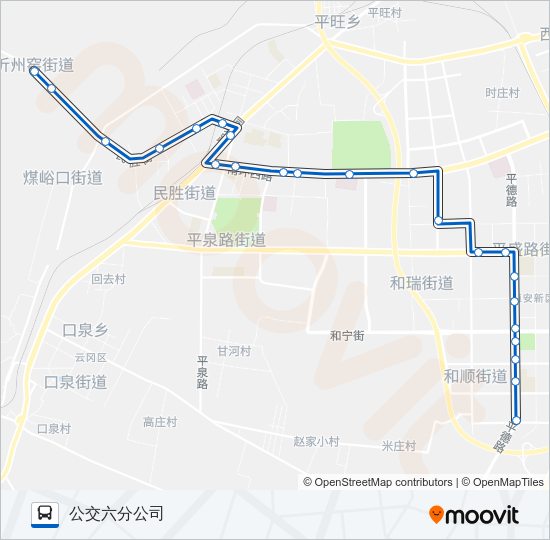 公交9路的线路图
