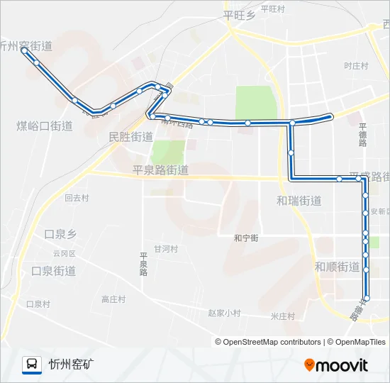 公交9路的线路图