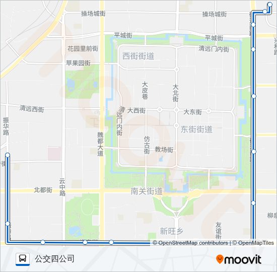 公交17路的线路图