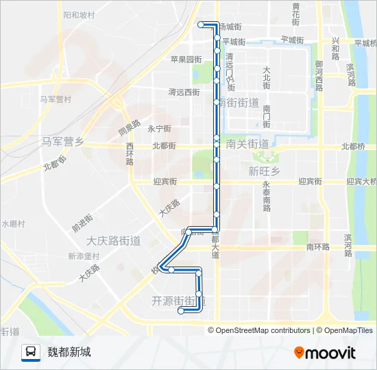 公交18路的线路图