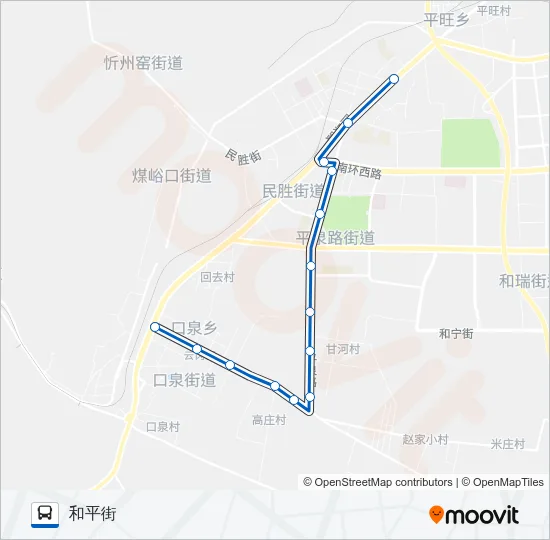 公交19路的线路图