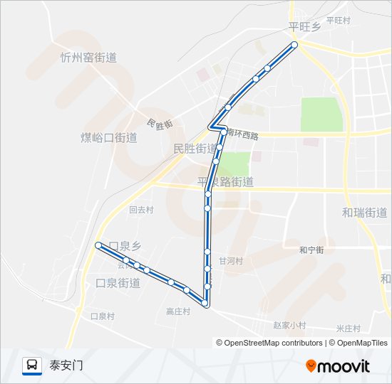 公交19路的线路图