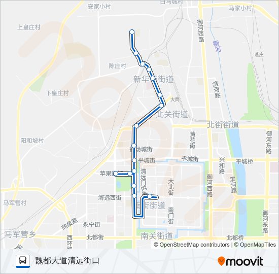 公交23路的线路图