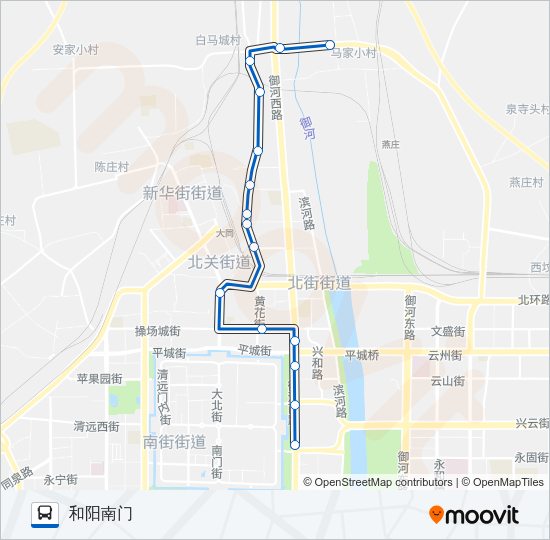 公交25路的线路图