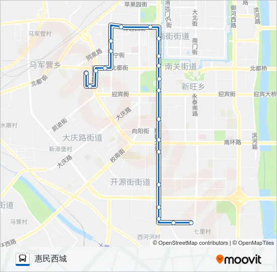 公交28路的线路图