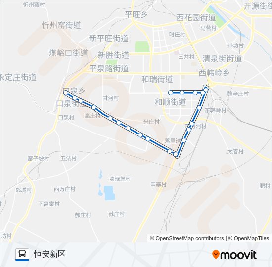 公交34路的线路图