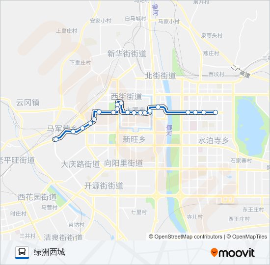 公交38路的线路图