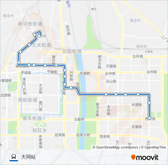 70路 Bus Line Map