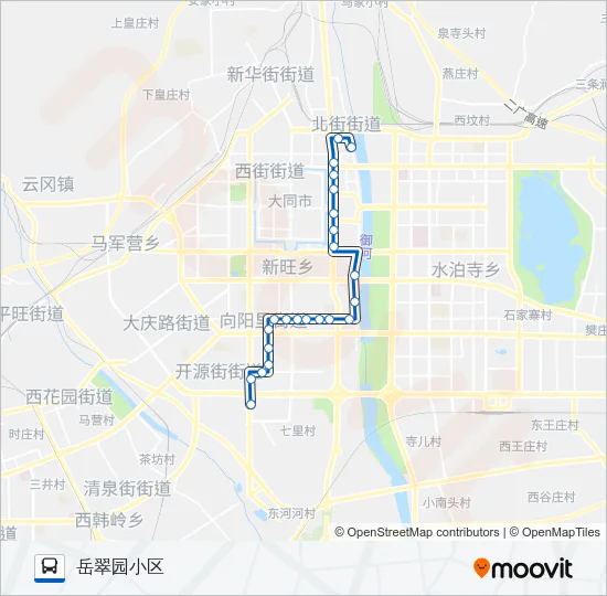 公交201路的线路图