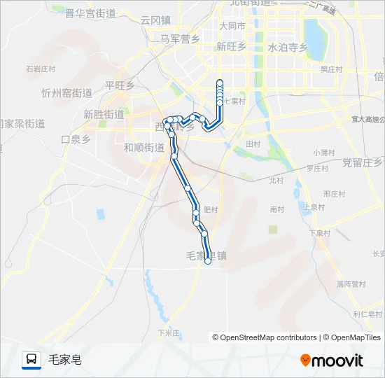 202路 Bus Line Map