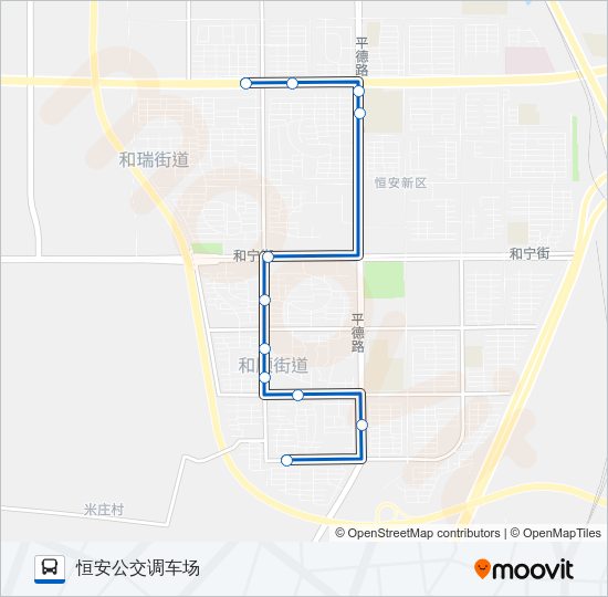 公交501路的线路图