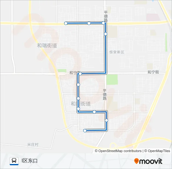 公交501路的线路图