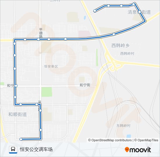 公交503路的线路图