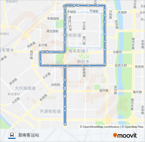公交11外环路的线路图