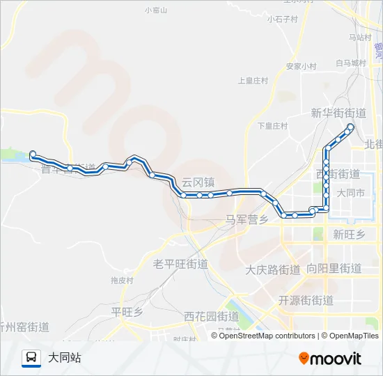 旅游1号线 Bus Line Map