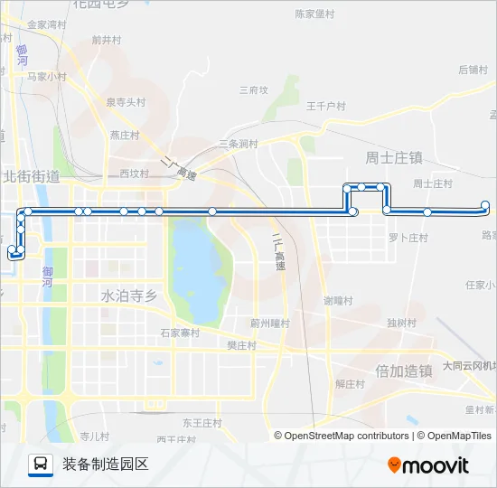 快速公交602线 Bus Line Map
