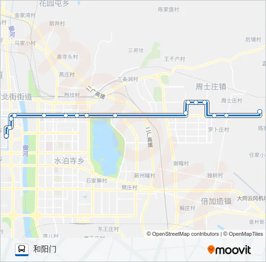 公交快速公交602路的线路图
