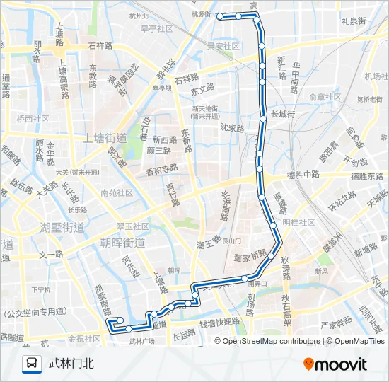 公交2路的线路图