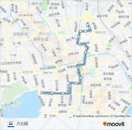 公交5路的线路图